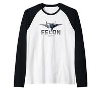 Aviones de Combate SU-57 Felon Camiseta Manga Raglan