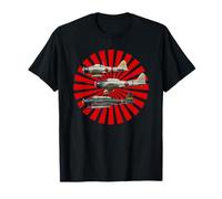 Aviones de guerra de guerra WW2 A6M2 Zero D3A1 Val B5N2 Kate regalo Camiseta