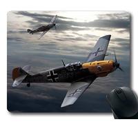 Aviones de la Guerra Mundial, cojín de ratón cómodo, élite de Combate peligrosa, cojín de ratón con Bordes cosidos