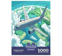 Aviones de pasajeros Puzzle Imposible,desafío para Adultos Entretenimiento Creativo 1000 Piezas Obra De Arte De Juego De para Adultos Y Niños Mayores De 12 Años 70x50cm/1000pcs
