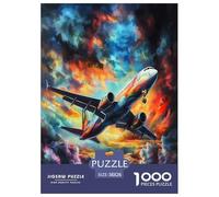 Aviones de pasajeros Rompecabezas Imposible,desafío for Adults Juego EduGatoivo 1000 Piezas Obra De Arte De Juego De para Adultos Y Niños Mayores De 12 Años 38x26cm/1000pcs