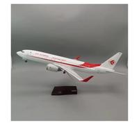 Aviones metálicos en Miniatura Modelo De Avión De Resina De 47 Cm para A330 De Air Algerie con Tren De Aterrizaje Y Rueda De Base para Colección para Colecciones(with Light)