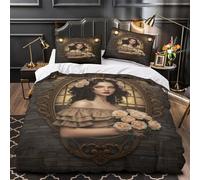 Aviones militares antiguos Funda de Edredón Diseño 3D 3 Piezas de poliéster Cierre de Cremallera Oculta con Fundas de Almohada Suave Ilustración de avión Funda Edredon for niños King（220x240cm）