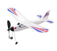 Aviones Para Niños - Planeador Educativo De Avión Alimentado Por Bandas Elásticas | Juguete Al Aire Libre 395mm X 330mm X 175mm Cabina 3D Vuelo Fácil De Montar 15-50 Segundos Introducción