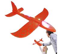 Aviones Planeadores Espuma 48cm - Lanzador De Avión | Vuelo Acrobático Luz LED LigDurable Lightweight Throwing Foam Plane, Outdoor Flying Toy For Kids, Parks, Backyard, Long Distance Play Use