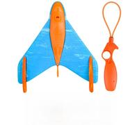 Aviones planeadores para niños: divertidos aviones de catapulta interactivos, juguetes con sonido y luz, juguetes voladores de patio trasero de 15x17,5 cm, modelo de avión, juguete para deportes al ai