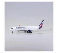 Aviones polivalentes Modelo De Avión En Resina 47 Cm 1/142 Avión Russian Airlines A350W Modelo Luces Y Ruedas Plano metálico(No Lights)