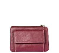 AVIREX Línea Houston de piel. Estuche llavero. Llavero de piel de vacuno. Dimensiones cerrado: 10,0 x 7,0 x 1,5 cm, Burgundy, Dimensione chiuso: Cm. 10,0x7,0x1,5, Contemporáneo