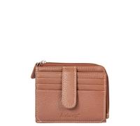 AVIREX Línea Houston de piel. Porta tarjetas de crédito. Cartera de piel de vacuno, con protección RFID. Compacto, funcional, práctico. Tamaño cerrado: 11,5 x 9,0 x 2,0 cm., coñac, Dimensione chiuso: