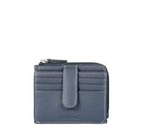 AVIREX Línea Houston de piel. Porta tarjetas de crédito. Cartera de piel de vacuno, con protección RFID. Compacto, funcional, práctico. Tamaño cerrado: 11,5 x 9,0 x 2,0 cm., navy, Dimensione chiuso: