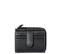 AVIREX Línea Houston de piel. Porta tarjetas de crédito. Cartera de piel de vacuno, con protección RFID. Compacto, funcional, práctico. Tamaño cerrado: 11,5 x 9,0 x 2,0 cm., Negro , Dimensione