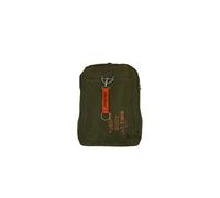 Avirex Mochila de nailon impermeable con correas ajustables y llavero extraíble, colección Post, PST06, Green, verde