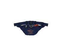 Avirex Riñonera de nailon y poliéster, riñonera hombre impermeable y lavable con bolsillos con cremallera y llavero extraíble, colección Post PST01, navy, Talla única