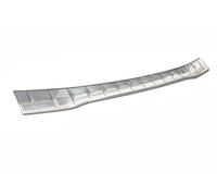 AVISA Compatible con Ford Transit Custom 2023+ | Protector de Parachoques Trasero; Acero Inoxidable, Cepillado, Plateado; Tira Protectora Protege la Pintura del Parachoques Trasero de Daños