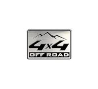 Avisa Emblema/Logo de Aluminio - 4x4 Off Road - 5,5x3,6cm