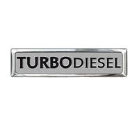 Avisa Emblema/Logo de Aluminio - Turbo Diesel - 7x1,7cm