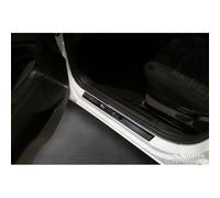 Avisa Juego de protectores universales para umbral de puerta Shadow Premium, aluminio/negro, 2 piezas, 54 x 4 cm