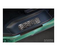 Avisa Listones de umbral de acero inoxidable negro compatibles con Volkswagen ID.Buzz 2022, 2 piezas