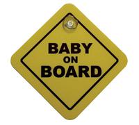 Avisa Pegatina/Signo Baby On Board - Amarillo - 16x16cm