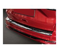 Avisa Protector del Parachoques Trasero INOX Negro Reflectante Compatible con Ford Kuga III ST-Line/Hybrid/Vignale 2019- 'Ribs'