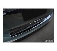 Avisa Protector del Parachoques Trasero INOX Negro Reflectante Compatible con Volkswagen Tiguan (CT1) 2024- 'Ribs'