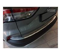 Avisa Protector del Parachoques Trasero Inoxidable Compatible con Ford Kuga III Titanium/Trend/Cool+Connect/Hybrid 2019- excl. ST-Line 'Ribs'