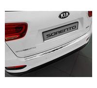 Avisa Protector del Parachoques Trasero Inoxidable Compatible con Kia Sorento III Facelift 2017-2020 'Ribs'