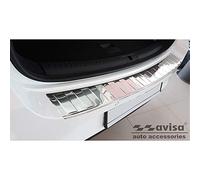 Avisa Protector del Parachoques Trasero Inoxidable Compatible con Seat Leon IV ST Sportstourer 2020- In R & Cupra Leon Sportstourer 2020- 'Ribs'