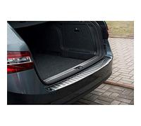 Avisa Protector del Parachoques Trasero Inoxidable Compatible con Skoda Superb Combi III 2015-2019 & 2019- Incl. Scout 2019- 'Ribs'