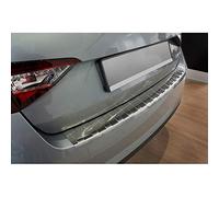 Avisa Protector del Parachoques Trasero Inoxidable Compatible con Skoda Superb Liftback 2015-2019 & 2019- 'Ribs'