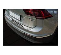 Avisa Protector del Parachoques Trasero Inoxidable Compatible con Volkswagen Tiguan II Incl. Allspace & R-Line 2016- 'Ribs'