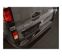 Avisa Protector del Parachoques Trasero Inoxidable Negro Compatible con Opel Vivaro 2014-2019 & Renault Trafic 2014-2019 & FL 2019- / Fiat Talento 2016- / Nissan NV300 2016-2019 & FL 2019-2021 'Ribs'