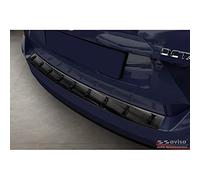 Avisa Protector del Parachoques Trasero Inoxidable Negro Compatible con Skoda Octavia III Combi Facelift 2017-2020 'Strong Edition'