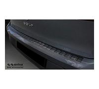 Avisa Protector del Parachoques Trasero Inoxidable Negro Compatible con Volkswagen Golf VIII HB 5-Puertas 2020- 'Ribs'