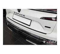 Avisa Protector del Parachoques Trasero Inoxidable Negro Mate Compatible con Renault Espace Vi E-Tech Hybrid 2023- 'Ribs'