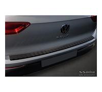 Avisa Protector del Parachoques Trasero Inoxidable Negro Mate Compatible con Volkswagen Golf VIII HB 5-Puertas 2020-