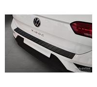 Avisa Protector del Parachoques Trasero Inoxidable Negro Mate Compatible con Volkswagen T-Roc 2017-2022 & Facelift 2022- Incl. Cabrio 'Ribs'