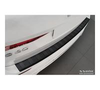 Avisa Protector del Parachoques Trasero Inoxidable Negro Mate Compatible con Volvo XC60 II 2017-2021 & FL 2021- Incl. R-Design & Plug-in-Hybrid 'Ribs'