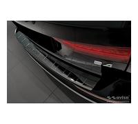 Avisa Protector del Parachoques Trasero Inoxidable Negro Reflectante Compatible con Volvo V60 II / V60 II Cross Country 2018- & V60 II Plug- In Hybrid/R-Design 2019- 'Ribs'