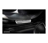 Avisa Umbrales de Puerta Inoxidable Compatible con Mercedes CLS II Shooting Brake (X118) 2019-2-Piezas (Puertas traseras)