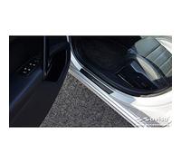 Avisa Umbrales de Puerta Inoxidable Negro Compatible con Peugeot 508 Sedan & SW 2011-2014 & FL 2014-2018 - 'Special Edition' - 4-Piezas