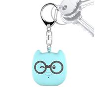 Avisador personal, 130 DB con luz recargable, dispositivo de protección individual, llavero, para mujer, mayor, viaje, camping, senderismo, escalada