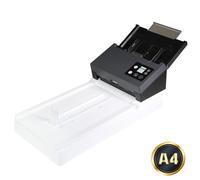 Avision - Escáner de documentos AD3100F A4 con ADF y bandeja plana