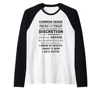 Aviso de Muerte del Sentido común Camiseta Manga Raglan