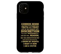 Aviso de Muerte del Sentido común Carcasa para iPhone 11