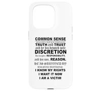 Aviso de Muerte del Sentido común Carcasa para iPhone 15 Pro