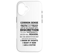 Aviso de Muerte del Sentido común Carcasa para iPhone 16