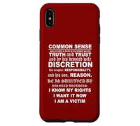 Aviso de Muerte del Sentido común Carcasa para iPhone XS MAX