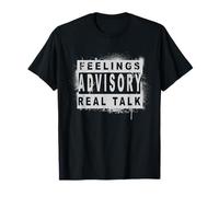 Aviso de Sentimientos de Color Gris - Gráfico Gris de conversación Real Camiseta