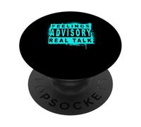 Aviso sobre Sentimientos de Color Turquesa - Real Talk Turquoise PopSockets PopGrip Adhesivo